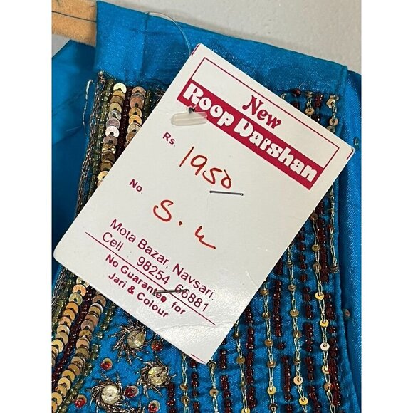 Roop Darsham Lehenga Dress Choli Red Beaded Sequin Metallic Anarkali Indian - Picture 11 of 13